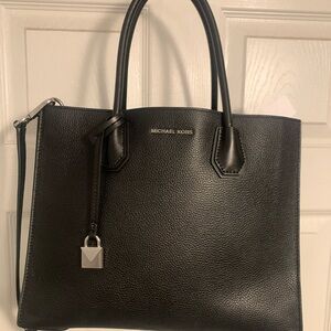 Michael Kors Black Pebbled Leather Handbag